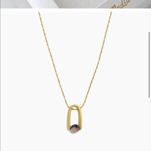 Madewell Resin Pinball Pendant Necklace NWOT